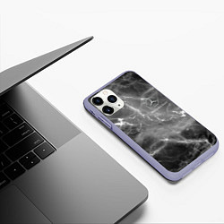 Чехол iPhone 11 Pro матовый MERCEDES, цвет: 3D-светло-сиреневый — фото 2