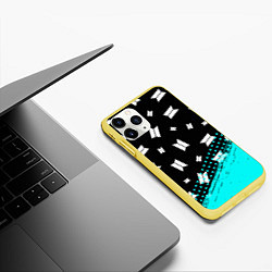 Чехол iPhone 11 Pro матовый BTS БТС, цвет: 3D-желтый — фото 2