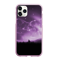 Чехол iPhone 11 Pro матовый ВОЛКИ СОЗВЕЗДИЯ D, цвет: 3D-розовый