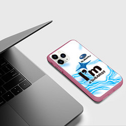 Чехол iPhone 11 Pro матовый SUBARU, цвет: 3D-малиновый — фото 2