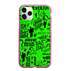 Чехол iPhone 11 Pro матовый BILLIE EILISH БИЛЛИ АЙЛИШ, цвет: 3D-малиновый