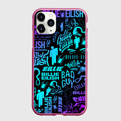 Чехол iPhone 11 Pro матовый BILLIE EILISH БИЛЛИ АЙЛИШ, цвет: 3D-малиновый