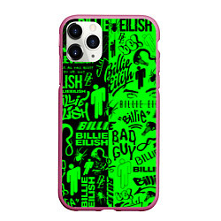 Чехол iPhone 11 Pro матовый BILLIE EILISH БИЛЛИ АЙЛИШ, цвет: 3D-малиновый