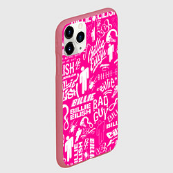 Чехол iPhone 11 Pro матовый BILLIE EILISH БИЛЛИ АЙЛИШ, цвет: 3D-малиновый — фото 2