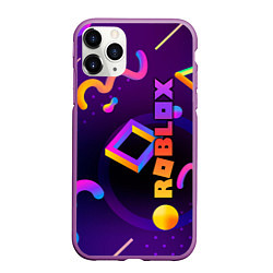 Чехол iPhone 11 Pro матовый Roblox, цвет: 3D-фиолетовый