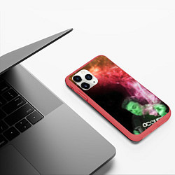 Чехол iPhone 11 Pro матовый ПРИШЕЛЕЦ, цвет: 3D-красный — фото 2