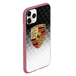 Чехол iPhone 11 Pro матовый PORSCHE, цвет: 3D-малиновый — фото 2