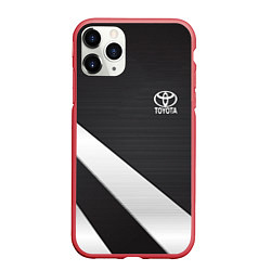 Чехол iPhone 11 Pro матовый TOYOTA, цвет: 3D-красный