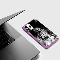 Чехол iPhone 11 Pro матовый THE LAST OF US 2 ТАТУ ЭЛЛИ, цвет: 3D-фиолетовый — фото 2