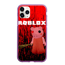 Чехол iPhone 11 Pro матовый Roblox Piggy