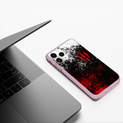 Чехол iPhone 11 Pro матовый ВЕДЬМАК THE WITCHER, цвет: 3D-розовый — фото 2