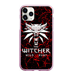 Чехол iPhone 11 Pro матовый The Witcher, цвет: 3D-розовый