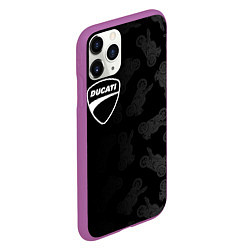 Чехол iPhone 11 Pro матовый DUCATI 1, цвет: 3D-фиолетовый — фото 2