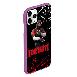 Чехол iPhone 11 Pro матовый FORTNITE x IKONIK, цвет: 3D-фиолетовый — фото 2