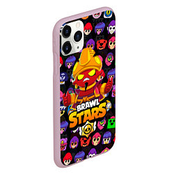 Чехол iPhone 11 Pro матовый BRAWL STARS EVIL GENE ДЖИН, цвет: 3D-розовый — фото 2