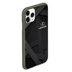 Чехол iPhone 11 Pro матовый LEXUS, цвет: 3D-темно-зеленый — фото 2
