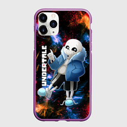 Чехол iPhone 11 Pro матовый UNDERTALE АНДЕРТЕЙЛ, цвет: 3D-фиолетовый