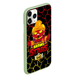 Чехол iPhone 11 Pro матовый BRAWL STARS EVIL GENE ДЖИН, цвет: 3D-салатовый — фото 2