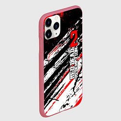 Чехол iPhone 11 Pro матовый Red Dead Redemption 2, цвет: 3D-малиновый — фото 2