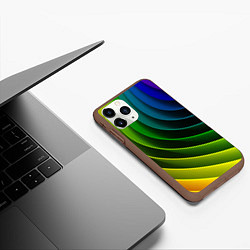 Чехол iPhone 11 Pro матовый Color 2058, цвет: 3D-коричневый — фото 2