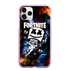 Чехол iPhone 11 Pro матовый FORTNITE x MARSHMELLO, цвет: 3D-розовый