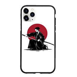 Чехол iPhone 11 Pro матовый Японский самурай Z, цвет: 3D-черный