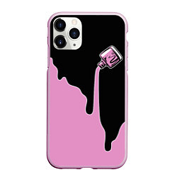 Чехол iPhone 11 Pro матовый Nails, цвет: 3D-розовый