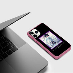 Чехол iPhone 11 Pro матовый Призрак в доспехах, цвет: 3D-малиновый — фото 2