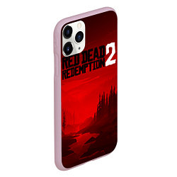 Чехол iPhone 11 Pro матовый Red Dead Redemption 2, цвет: 3D-розовый — фото 2