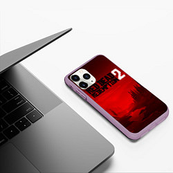 Чехол iPhone 11 Pro матовый Red Dead Redemption 2, цвет: 3D-сиреневый — фото 2