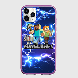 Чехол iPhone 11 Pro матовый MINECRAFT МАЙНКРАФТ