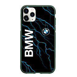 Чехол iPhone 11 Pro матовый BMW, цвет: 3D-темно-зеленый