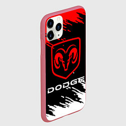 Чехол iPhone 11 Pro матовый DODGE, цвет: 3D-малиновый — фото 2