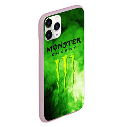 Чехол iPhone 11 Pro матовый MONSTER ENERGY, цвет: 3D-розовый — фото 2