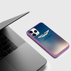 Чехол iPhone 11 Pro матовый Aston martin, цвет: 3D-фиолетовый — фото 2
