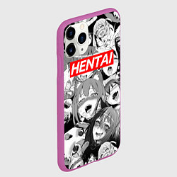 Чехол iPhone 11 Pro матовый ЯПОНСКАЯ АНИМАЦИЯ, цвет: 3D-фиолетовый — фото 2