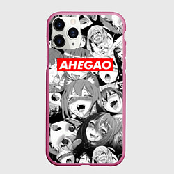 Чехол iPhone 11 Pro матовый AHEGAO АХЕГАО, цвет: 3D-малиновый