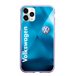 Чехол iPhone 11 Pro матовый VOLKSWAGEN, цвет: 3D-светло-сиреневый