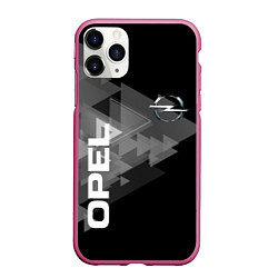 Чехол iPhone 11 Pro матовый OPEL, цвет: 3D-малиновый