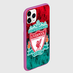 Чехол iPhone 11 Pro матовый LIVERPOOL, цвет: 3D-фиолетовый — фото 2