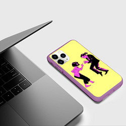Чехол iPhone 11 Pro матовый Криминальное чтиво, цвет: 3D-фиолетовый — фото 2