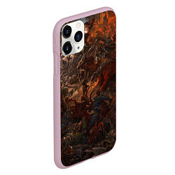 Чехол iPhone 11 Pro матовый Фэнтази битва Z, цвет: 3D-розовый — фото 2