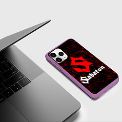 Чехол iPhone 11 Pro матовый Sabaton, цвет: 3D-фиолетовый — фото 2