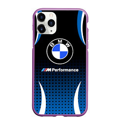 Чехол iPhone 11 Pro матовый BMW, цвет: 3D-фиолетовый