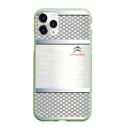 Чехол iPhone 11 Pro матовый CITROEN, цвет: 3D-салатовый
