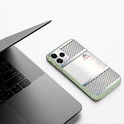 Чехол iPhone 11 Pro матовый CITROEN, цвет: 3D-салатовый — фото 2