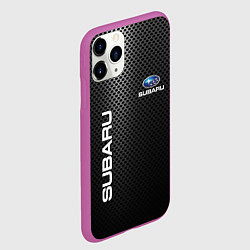 Чехол iPhone 11 Pro матовый SUBARU, цвет: 3D-фиолетовый — фото 2