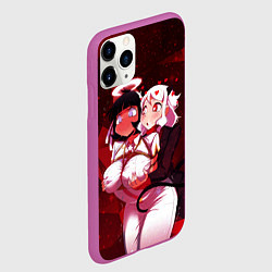 Чехол iPhone 11 Pro матовый ХЕЛЛТЕЙКЕР, цвет: 3D-фиолетовый — фото 2