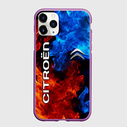 Чехол iPhone 11 Pro матовый CITROEN, цвет: 3D-фиолетовый