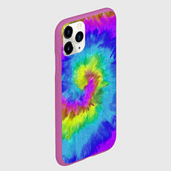 Чехол iPhone 11 Pro матовый ХИППИ, цвет: 3D-фиолетовый — фото 2